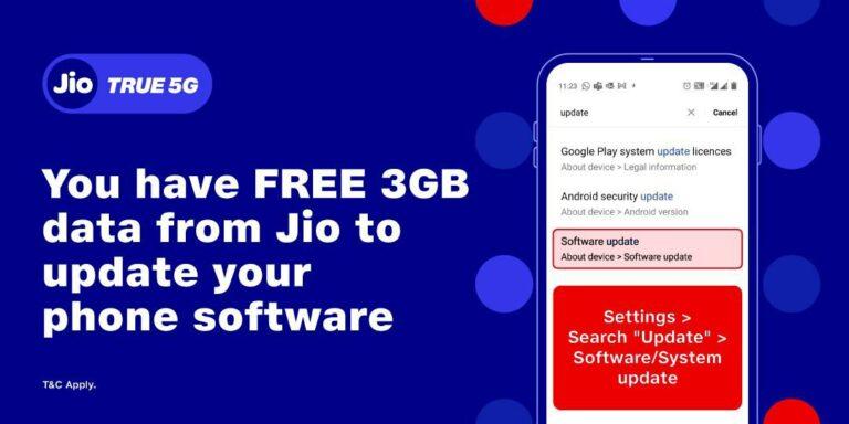 FREE 3 GB data 5g toptenners  Jio Free Data