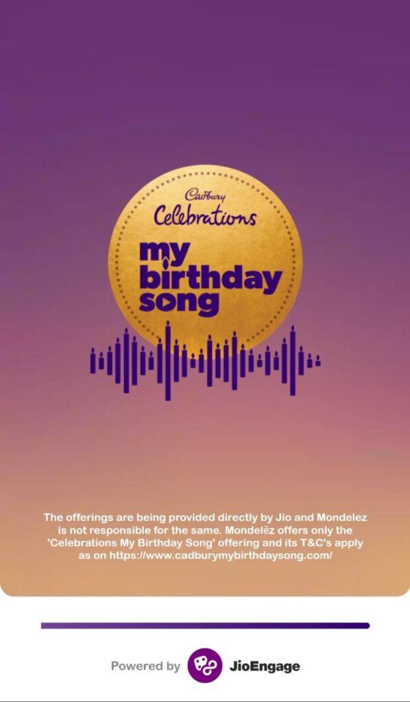 Cadbury Celebrations My Birthday Song