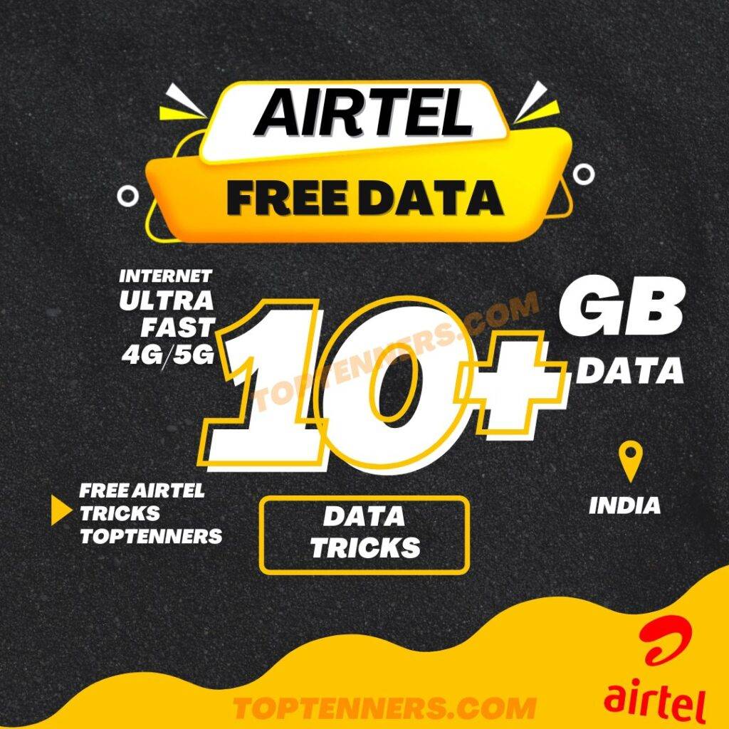 Airtel free data code, hacks, tricks