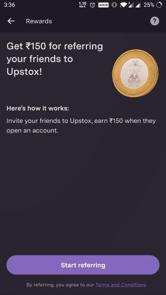 Upstox Refer And Earn Toptenners